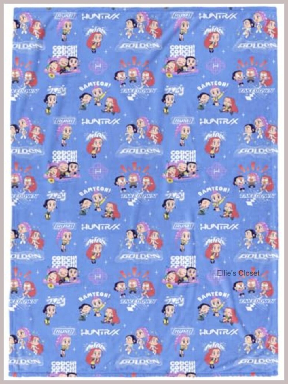 Ultra Soft Plush Fleece Throw Blanket 60x90 Official Licensed Kpop Demon Hunters